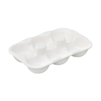 Подставка для яиц Liberty Jones Simplicity, 18,6х12,4 см, белая