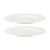 Набор тарелок Liberty Jones Soft Ripples Dual Glazing, 21 см, белый глянцевый, 2 шт.