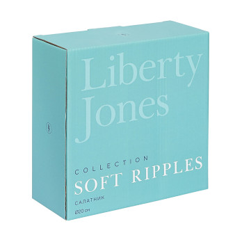 Салатник Liberty Jones Soft Ripples Dual Glazing, 20 см, белый глянцевый