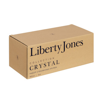 Набор стеклянных кружек Liberty Jones Crystal, 400 мл, 2 шт.