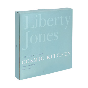 Набор тарелок Liberty Jones Cosmic Kitchen, 21 см, голубой, 2 шт.