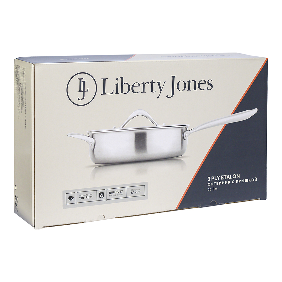 Сотейник с крышкой Liberty Jones 3Ply Etalon, 26 см LJ0000225 от Liberty  Jones за 7 750 руб. Купить на liberty-jones.ru