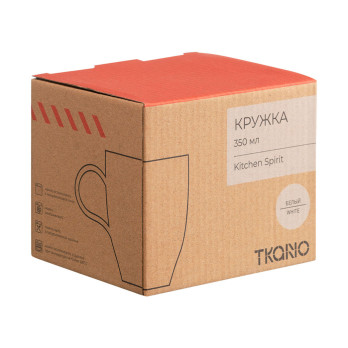 Кружка Tkano Kitchen Spirit, белая, 350 мл