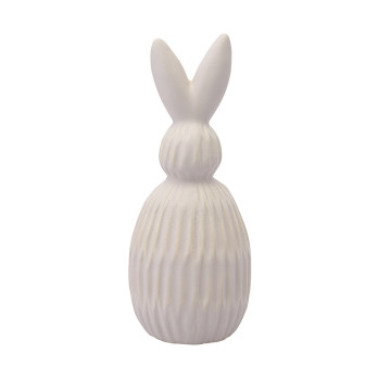 Декор из фарфора Tkano Essential Trendy Bunny, 9,2х9,2x22,6 см, бежевый