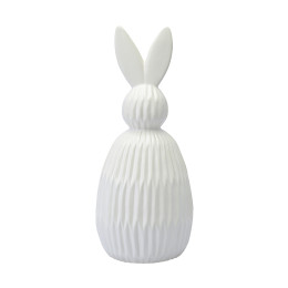 Декор из фарфора белого цвета trendy bunny из коллекции essential, 12,5х12,5x30,5 см