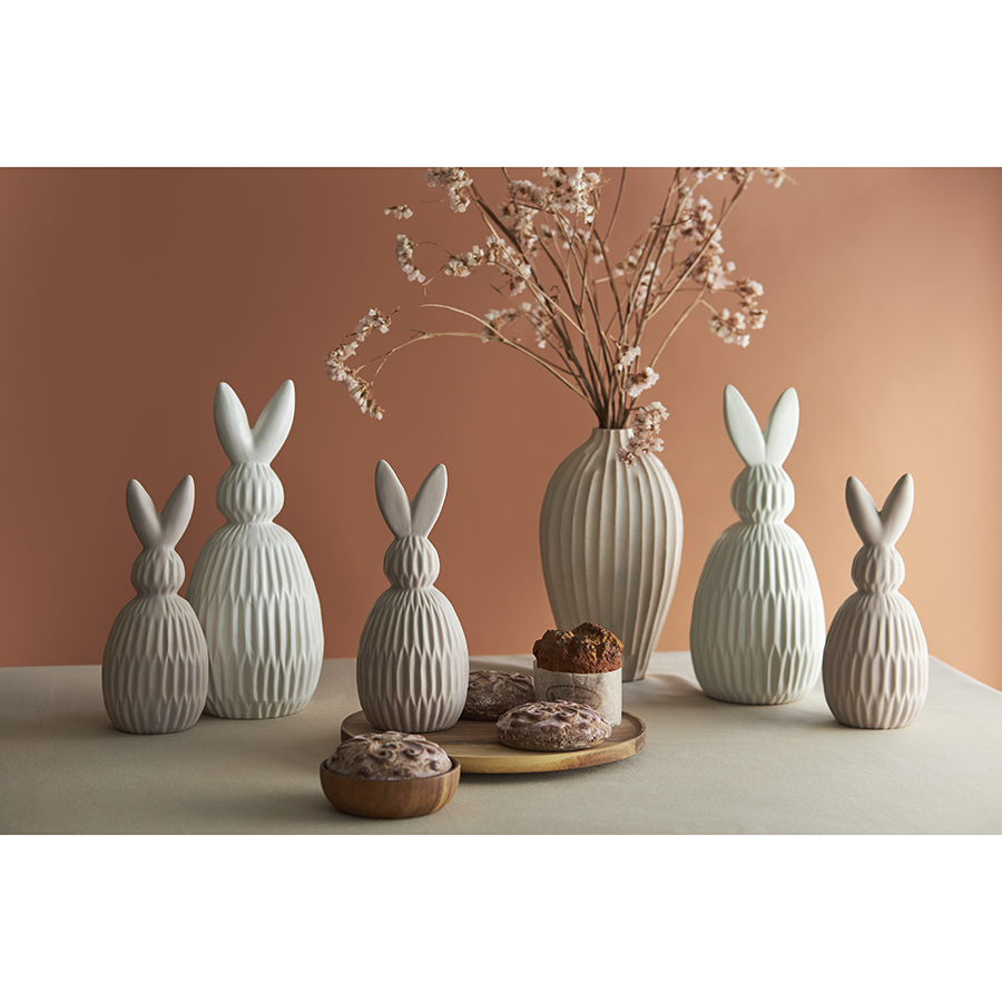 Декор из фарфора Tkano Essential Trendy Bunny, 9,2х9,2x22,6 см, белый  TK24-DEC-RA0003 от Tkano за 1 690 руб. Купить на liberty-jones.ru