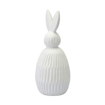 Декор из фарфора Tkano Essential Trendy Bunny, 9,2х9,2x22,6 см, белый