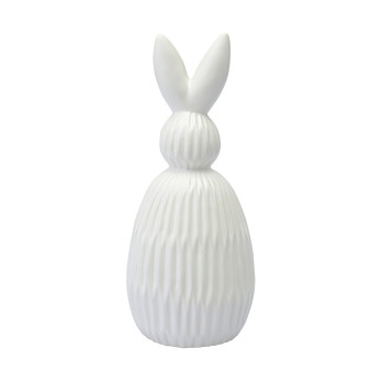Декор из фарфора Tkano Essential Trendy Bunny, 9,2х9,2x22,6 см, белый