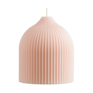 Свеча декоративная Tkano Edge, 10,5 см, бежево-розовая