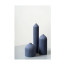Свеча декоративная Tkano Edge, 10,5 см, синяя