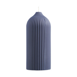 Свеча декоративная синего цвета из коллекции edge, 16,5 см