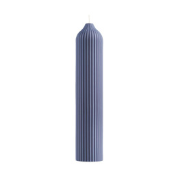 Свеча декоративная синего цвета из коллекции edge, 25,5 см