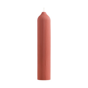 Свеча декоративная Tkano Edge, 25,5 см, терракотовая