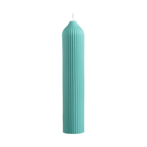 Свеча декоративная Tkano Edge, 25,5 см, бирюзовая