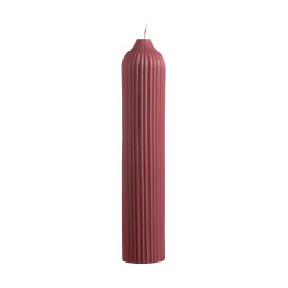 Свеча декоративная бордового цвета из коллекции edge, 25,5см