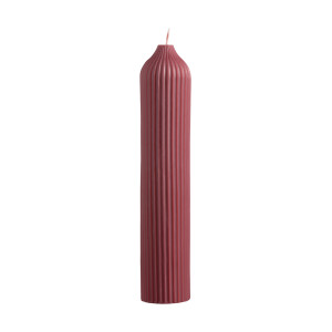 Свеча декоративная Tkano Edge, 25,5 см, бордовая