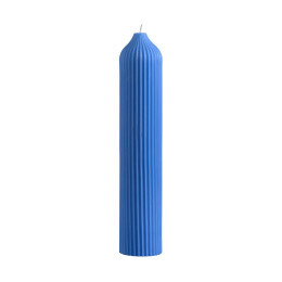 Свеча декоративная ярко-синего цвета из коллекции edge, 25,5см