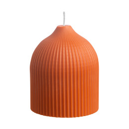 Свеча декоративная Tkano Edge, 10,5 см, оранжевая