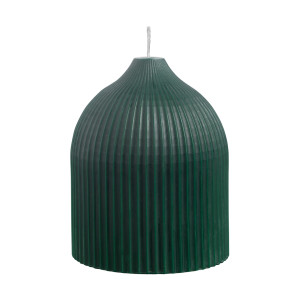 Свеча декоративная Tkano Edge, 10,5 см, темно-зеленая