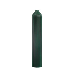 Свеча декоративная темно-зеленого цвета из коллекции edge, 25,5см