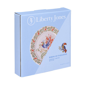 Набор тарелок Liberty Jones Birds Of Paradise Fantail Bird, 18 см, 2 шт., в подарочной упаковке