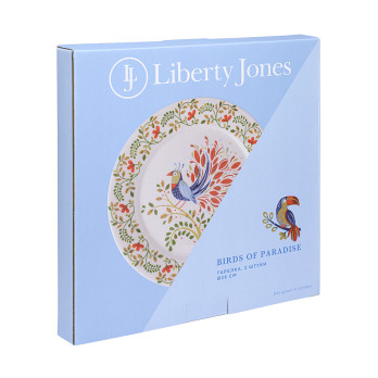 Набор тарелок Liberty Jones Birds Of Paradise Owl, 28 см, 2 шт., в подарочной упаковке