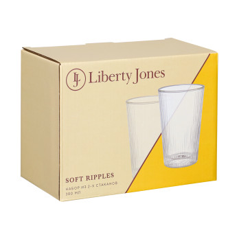 Набор из 2-х стаканов Liberty Jones Soft Ripples, 380 мл