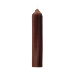 Свеча декоративная Tkano Edge, 25,5 см, коричневая