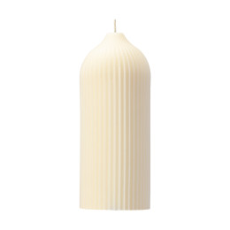 Свеча декоративная Tkano Edge, 16,5 см, молочно-белая